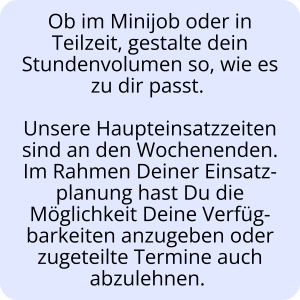 Flexibler Tourguide-Job als Minijob oder Teilzeit mit planbaren Wochenend-Einsätzen und frei wählbaren Verfügbarkeiten.