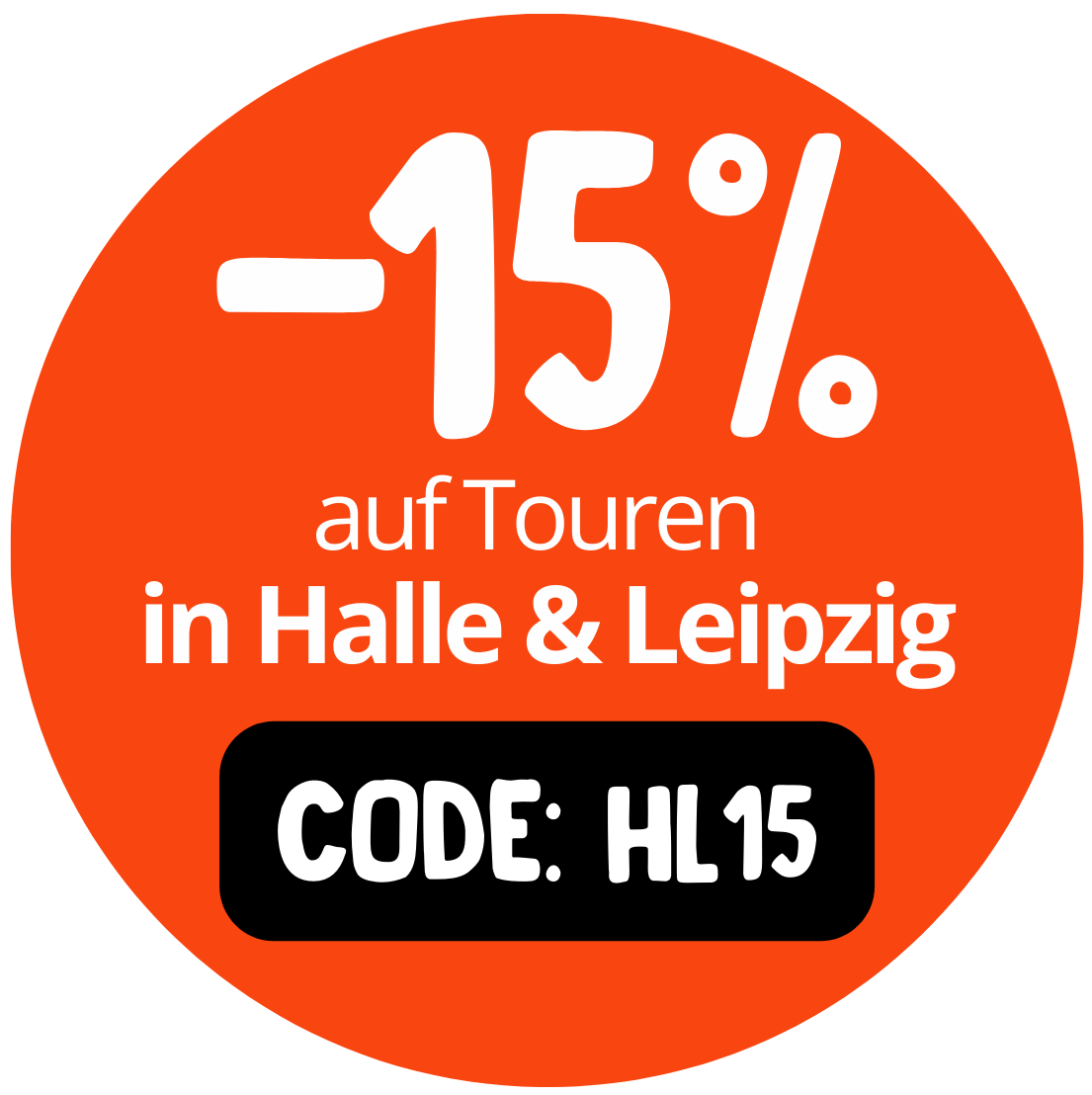 15% auf Touren in Halle und Leipzig